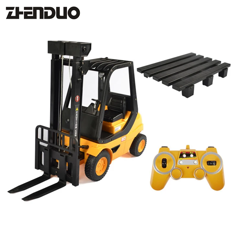 

ZhenDuo Toys RC Forlift 2.4G Remote Control Car Fork Shovel Truck Lift Pallets Engineering Vehicle Model Electronic Hobby Toys