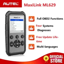 Autel ML629 OBD2 сканер автомобильной передачи двигателя ABS SRS диагностирует Инструмент Полный OBD 2 функции и DTC поиск PK AL619