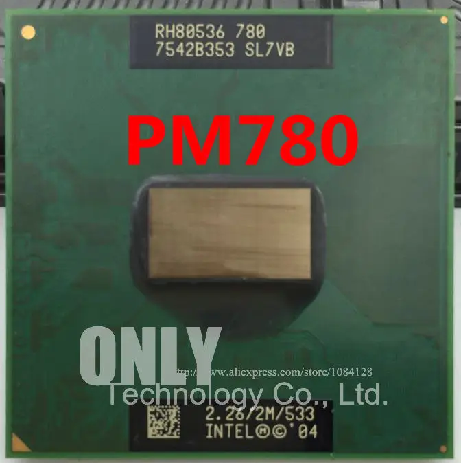 Для intel CPU PM780 notebook Pentium M процессор 780 2M Cache 2 26 ГГц 533 МГц PM PPGA478 ноутбук процессор|cpu