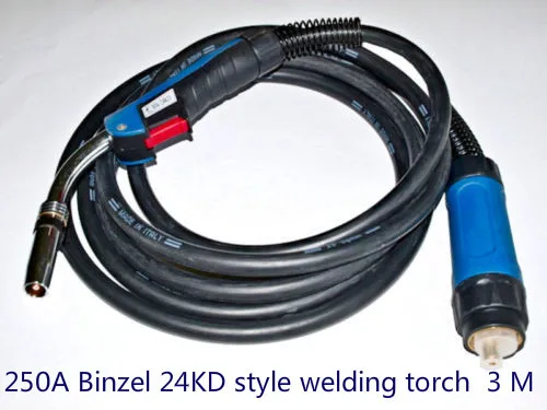 

BINZEL STYLE 250A MB24KD (3-METERS) MIG WELDING TORCH / GUN (EURO CONNECTOR)