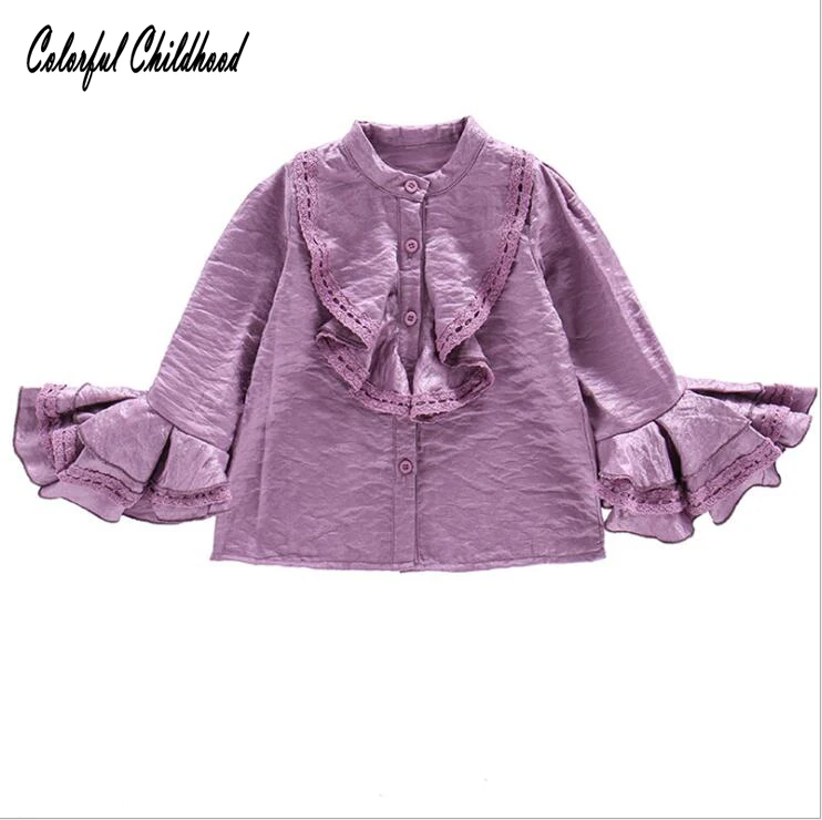 Baby Girl Blouse Cotton Children shirt Clothing infant Girls White