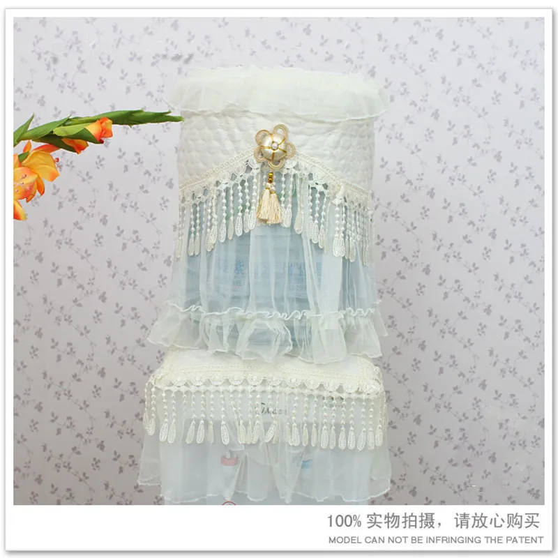 

Hot sale water dispenser cover water dispenser cover lace fabric dust cloth protection