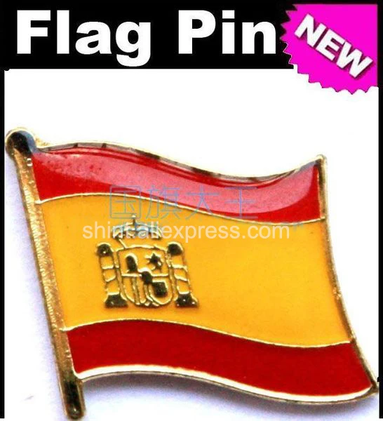 Lapel Pins Spain Flag Pins All Over The World Badge Emblem Country