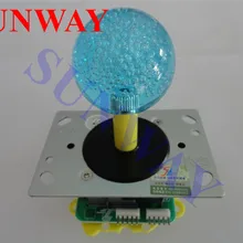 2 шт./партия Высокое качество 4/8 способ хрустальный шар HS аркадная игра с подсветкой светодиодный джойстик для Аркады боевые игры части Аксессуары