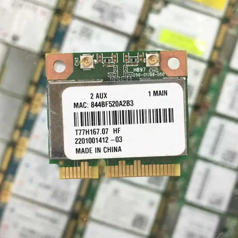 Atheros AR9287 AR5B97 802,11 b/g/n 150 Мбит/с Wifi Беспроводная Половина мини Pci-e карта ноутбук внутренняя Wi-Fi BGN WLAN сеть