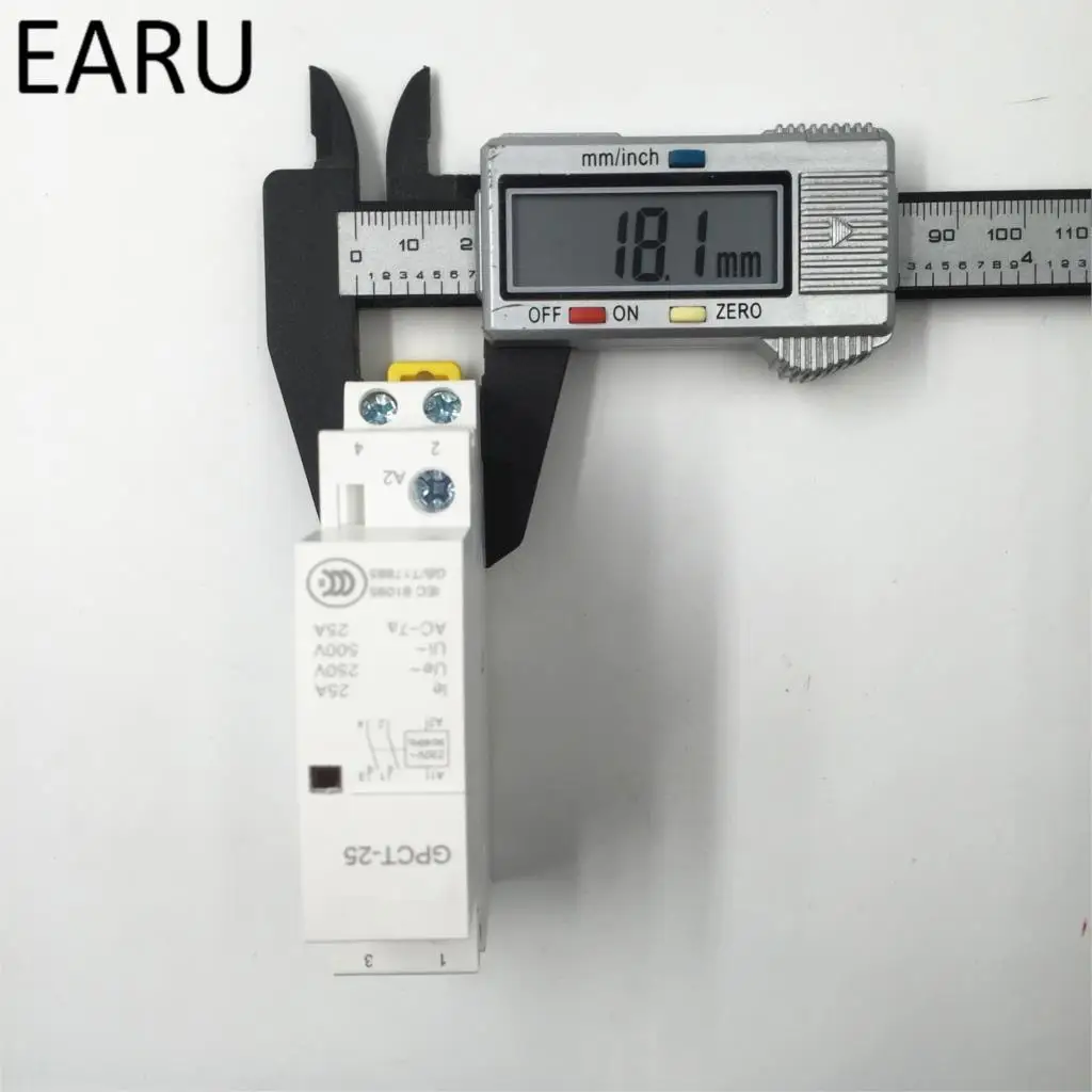 GPCT1 2P 16A 25A 220 В/230 В 50/60 Гц din рейка Ac контактор для дома 2NO домашнего