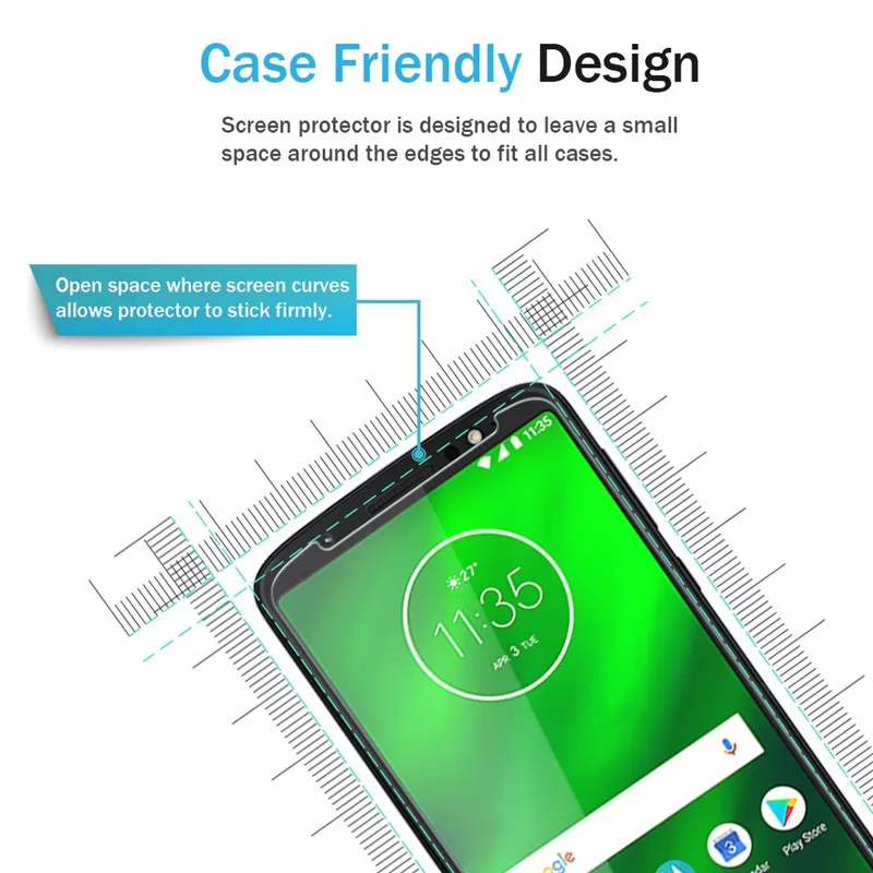 2pcs Tempered Glass For Motorola Moto G6 Plus Screen Protector Moto G6 Screen Protector Glass For Motorola Moto G6 Play G6 Plus (1)
