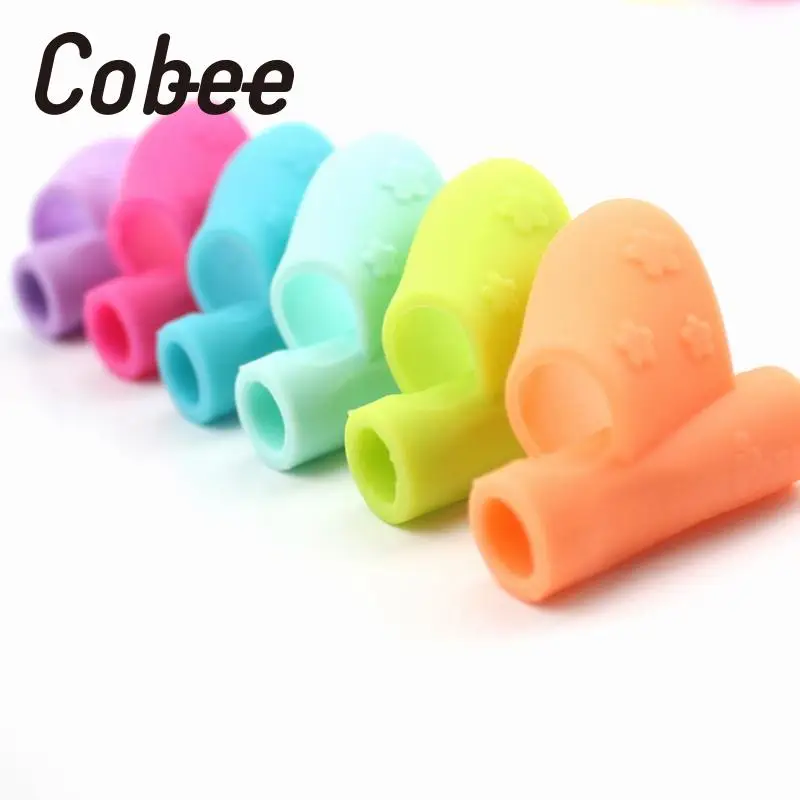 

Cobee 1Set/3PCS Child Kid Silicone Fingerstall Writing Posture Correction Stationery Learning Toy School Supplies no Pencil