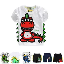 Boys Clothes Summer Clothing For Kids Toddler Boy White T Shirt Kawaii Dinosaur Printing T-shirt Cartoon Shorts For Baby Boy Boys Clothes Summer Clothing For Kids Toddler Boy White T Shirt Kawaii Dinosaur Printing T-shirt Cartoon Shorts For Baby Boy