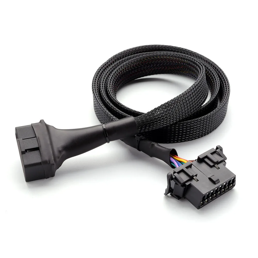 

bbfly-A16 OBDII OBD2 splitter Extension 16 pin Extension Cable Adapter(3.3FT/100CM)