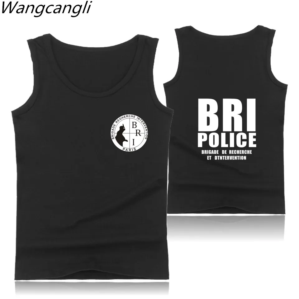 

Special Elite Police Forces Unit GIGN Raid BRI mens tank tops shirt summer gym vest bodybuilding tank top men fitness clothing