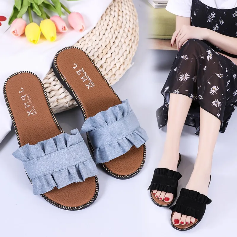 

New Arrival Women Slippers 2019 Summer Womens Shoes Bohemian Style Flip Flops Ladies Flat Cloth Slipper women's Casual Shoes