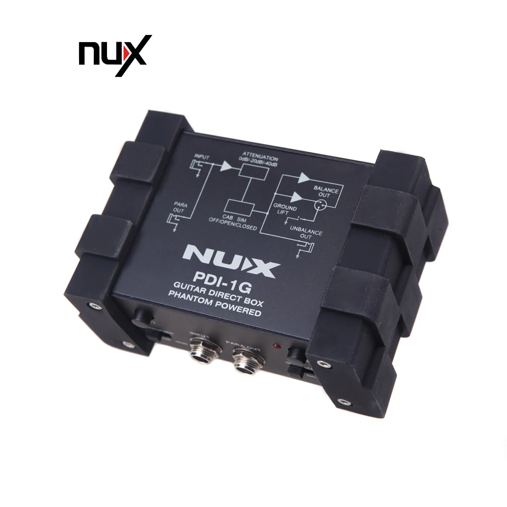 

NUX PDI-1G Guitar Direct Injection Phantom Power Box Audio Mixer Para Out
