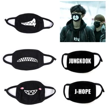 Мода Мужчина Женщина Черный Рот Медведь Маска Для Лица Бока Батлер Kpop Розетка Тренинг Mascherina