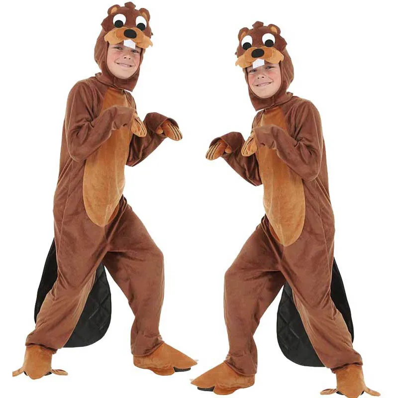 

Halloween Adult kids Boy animals Otter Cosplay Costumes clothes Stage Amphibian costume Jumpsuits hats gloves shoes