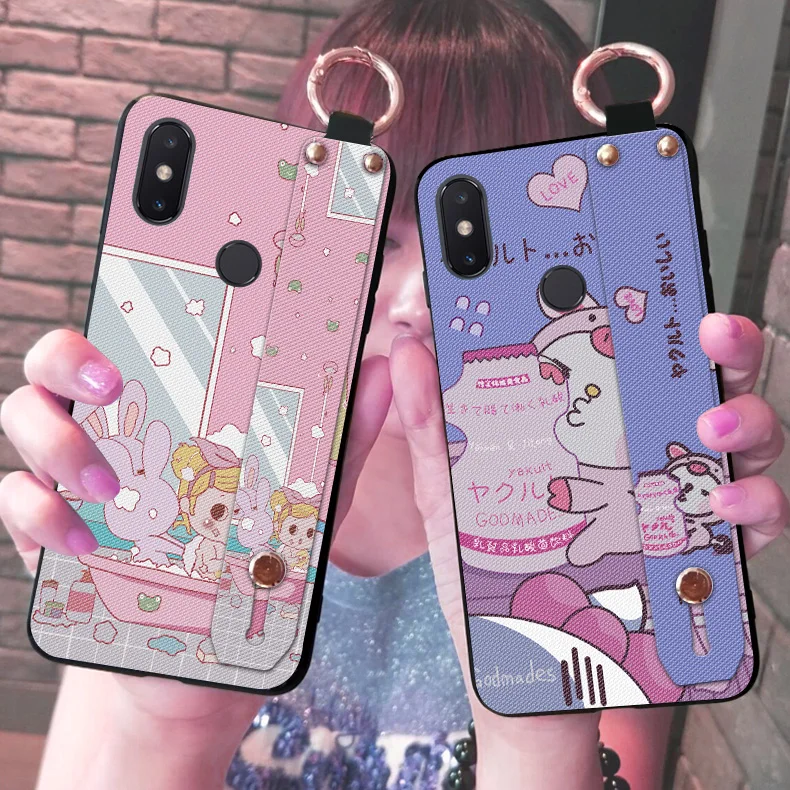 

Cute Cartoon Animal Csaes Phone For XiaoMi Mi 5X A1 6X A2 Note 3 Holder Strap Bag Cover Cases Cases For Xiaomi Mi 8 SE