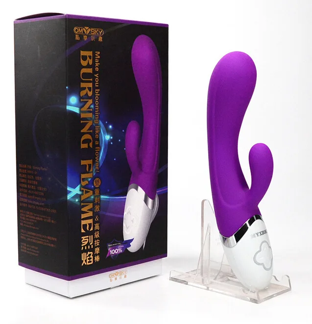 Woman Comfort Massage G point double shock girl with placebo magnetic suction charging heating rod |