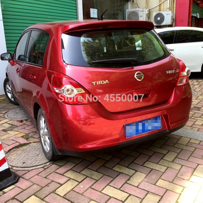 

High Quality ABS Material Car Rear Wing Trunk Lip Spoiler For Nissan Tiida 2007 2008 2009 2010