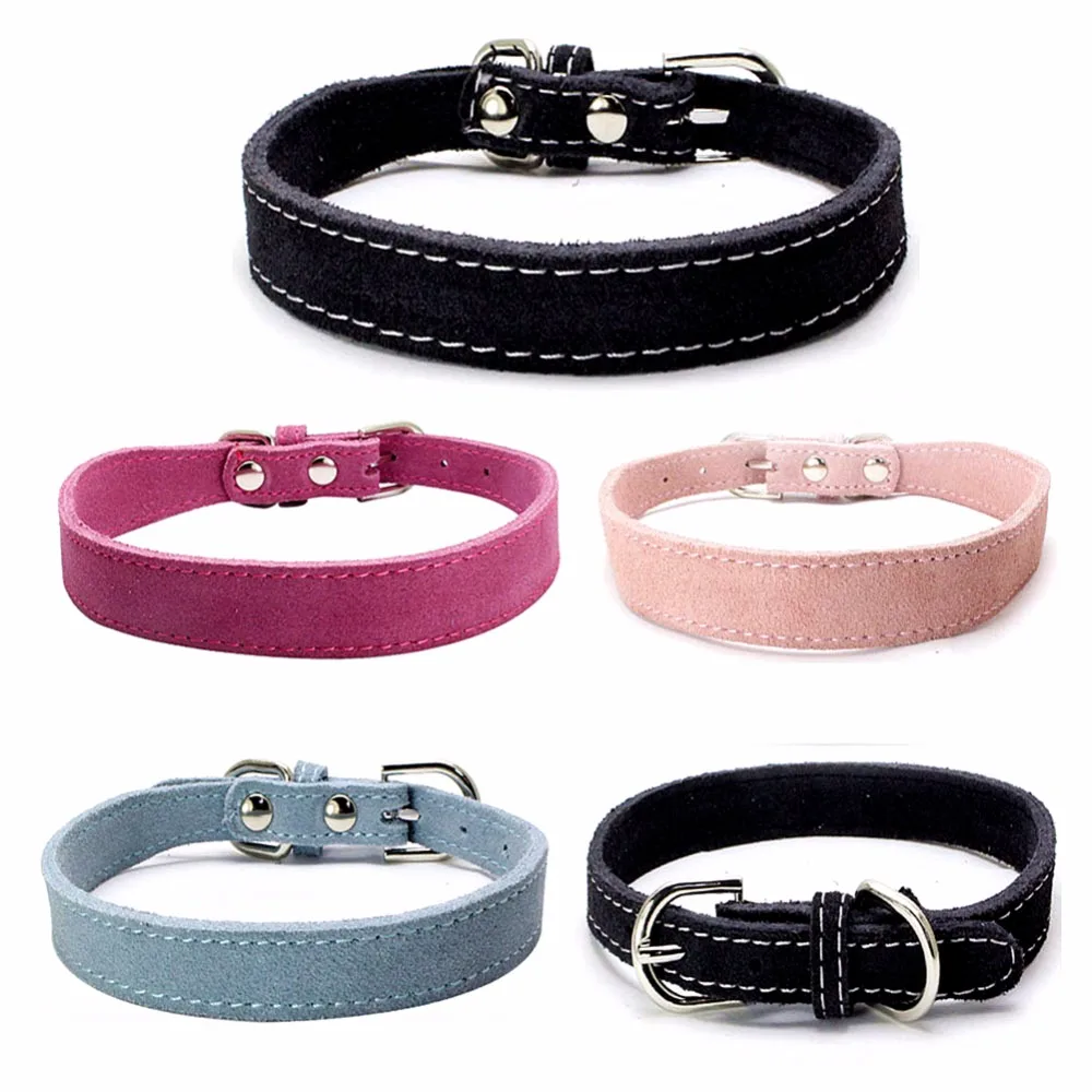 Small Dogs Collars Puppy Real Cowhide Animals Necklace For Accessories