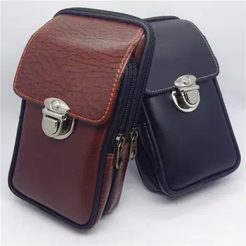 

Fashion Men Waterproof Flap Lock Waist Bag Phone Card Holder Bum Belt Fanny Pack