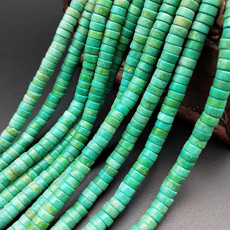 

Shuangsheng 2019 Manmade Stone 3*6mm Turquoises Beads Loose Spacer Seed Stones Turquoises Beads for Jewelry making 128pcs