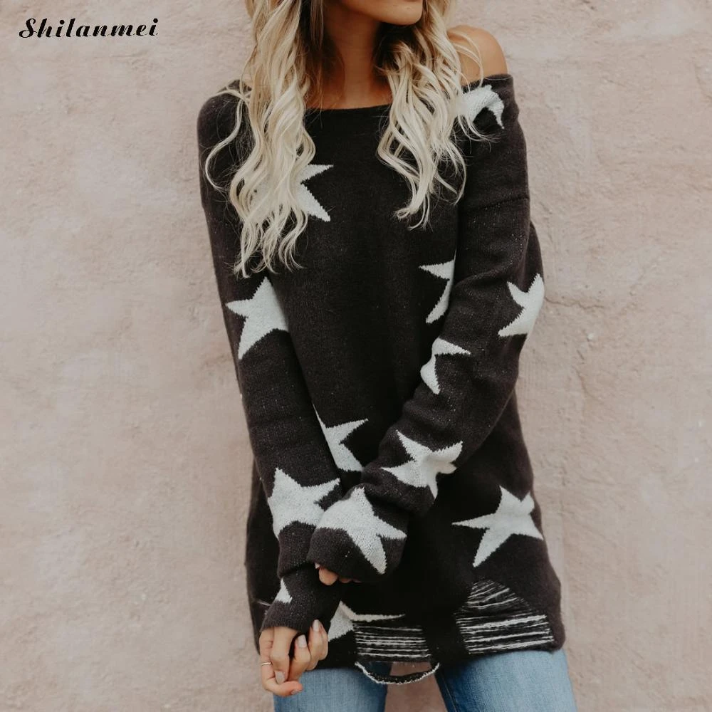 grey star jumper womens