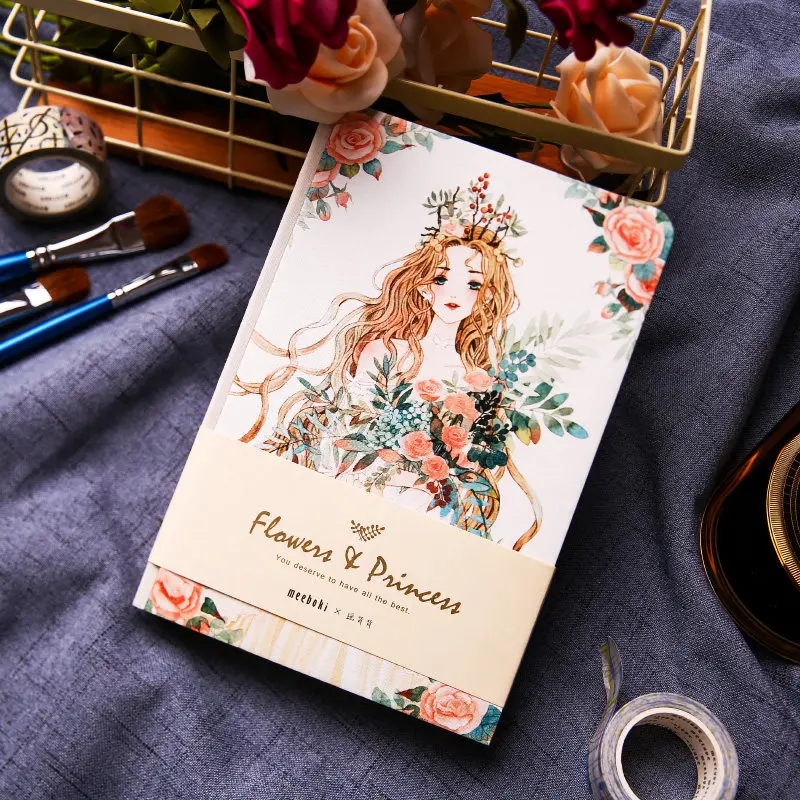 

YMLP Beautiful Wedding Girl Notebook Illustrator A5 Blank Hardcover Notebook 1PCS