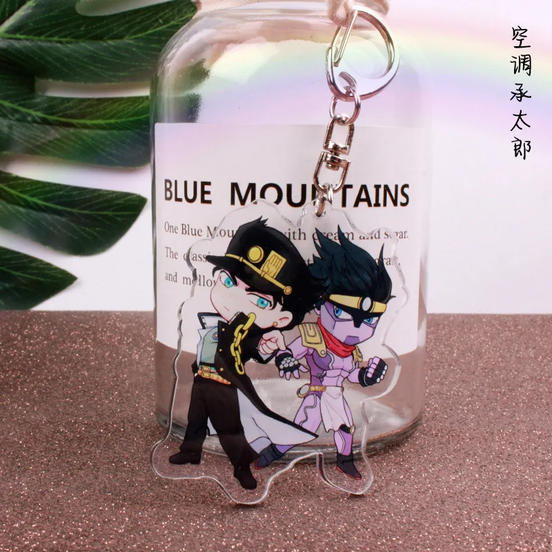 

Anime Jojos Bizarre Adventure Keychain Cartoon Figure Acrylic Cute Keychain Collection Gifts