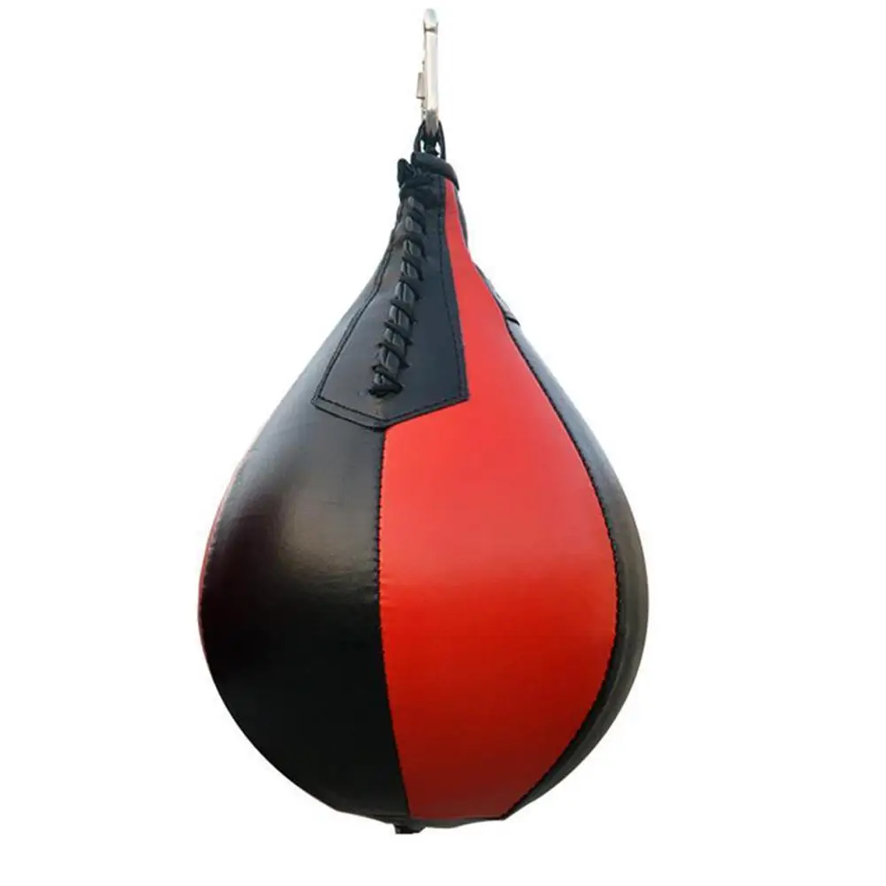 Подвесной надувной мяч в форме груши из искусственной кожи, боксерский скоростной мяч, Муай Тай, пробивной тренировочный мяч, скоростной мяч, тренировочный мяч для фитнеса