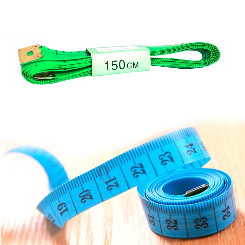 

Sewing Tailor Tape Measure Soft 1.5M Sewing Ruler Meter Sewing Measuring Tape Body Measuring Ruler Random Color