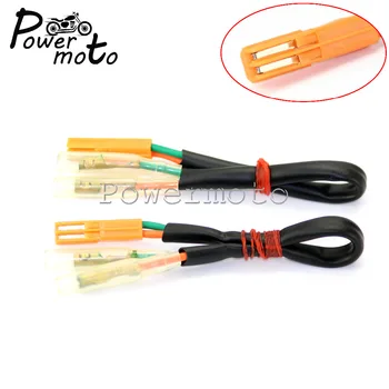 

2PCS Motorcycle Turn Signals Indicator Connector Leads Adapter For Honda CBR600RR CBR1000RR CB650F NC700 VT750 02-12