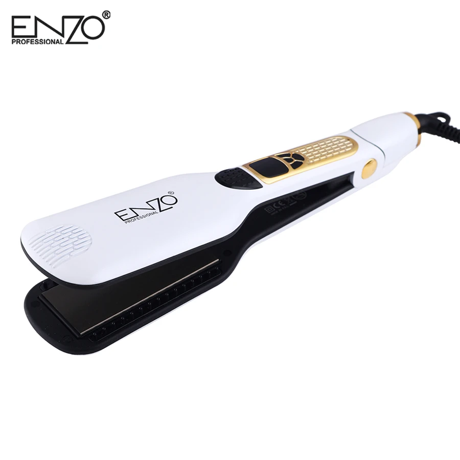 ENZO профессиональная турмалиновая керамическая нагревательная пластина выпрямитель для волос Инструменты для укладки с быстрым разогревом выпрямляющего утюга