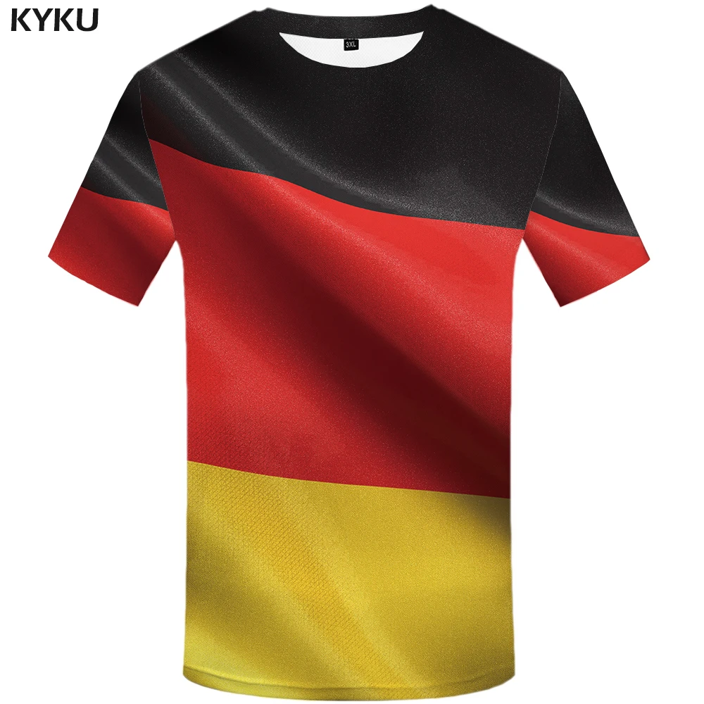 KYKU Brand Germany T shirt German flag T shirt 3d t shirt mens hip hop