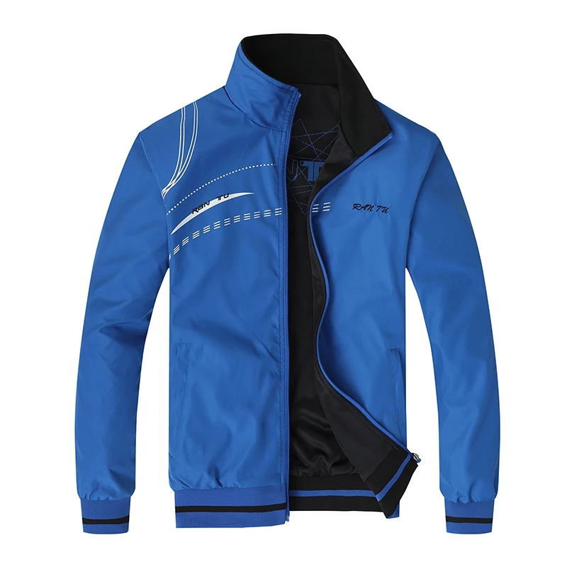 TIEPUS jacket men 2018 autumn new men's sporting jacket embroidery print slim double-sided jacket men's coat size L- 5XL 6XL TIEPUS jacket men 2018 autumn new men's sporting jacket embroidery print slim double-sided jacket men's coat size L- 5XL 6XL