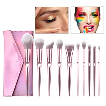 

High Quality 10pcs Makeup Brushes Set for Eye Shadow Face Foundation Brush Cosmetic Tools Kit