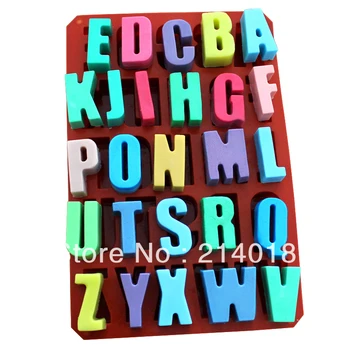 

PRZY 26 English Alphabet Cake Tool Chocolate Cement Concrete 2 Styles Silicone Fondant Cake Molds Resin Clay Baking Tools