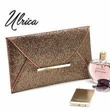 Ausgezeichnete Qualität Charming Frauen Abendgesellschaft Taschen Gold Pailletten Clutch Umschlag Muster Glänzend Geldbörse Taschen