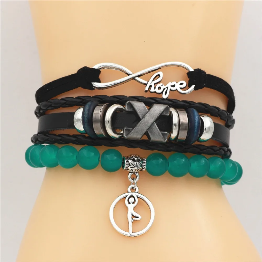 3 шт./компл. многослойный браслет мужские повседневные модные плетеные кожаные