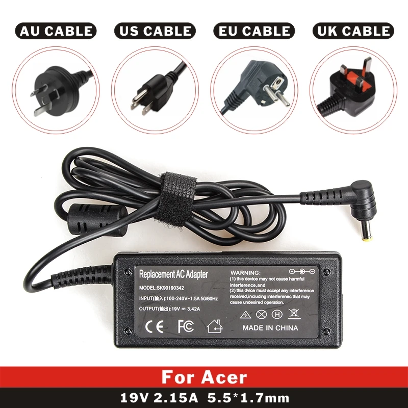FDBRO 19V 3.42A 65W 5 5*2 5mm PA 1650 02 Замена AC адаптер питания зарядное устройство для