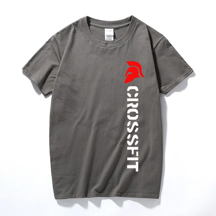 Top de verano camisolas Crossfit spartan para hombre Camiseta entrenamiento top para gimnasios pesas running fitness algodón camiseta de manga corta