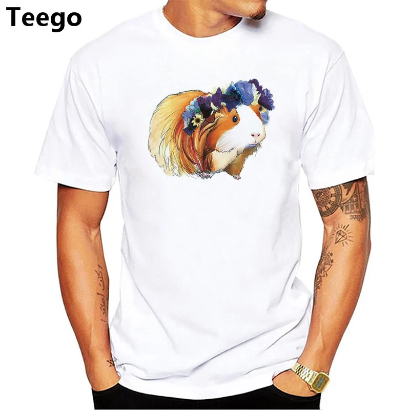 

Guinea Pig TShirt men boy Summer O Neck white youth t shirt casual white print anime t-Shirts men top tees