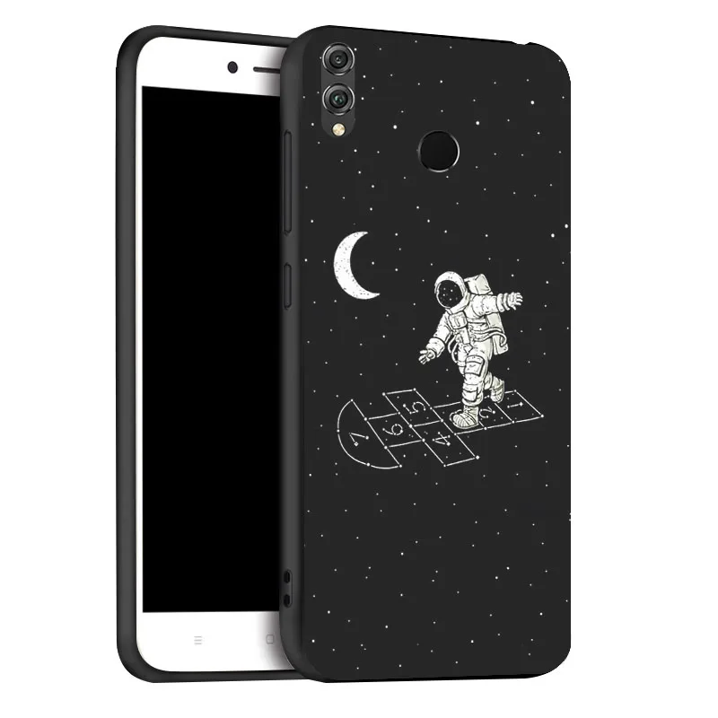 Чехол для huawei Honor 8X 8A 9 10 Lite чехол s Space Moon Astronaut, чехол для телефона huawei Honor 7C 7A Pro, чехол-бампер - Цвет: x057