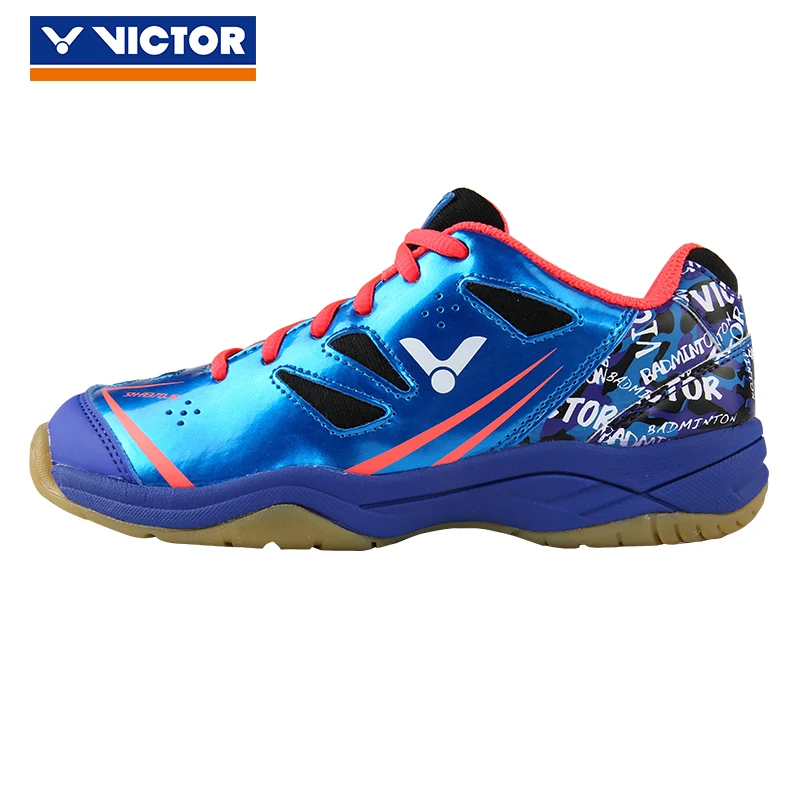 Оригинальная детская обувь Victor для мальчиков и девочек; детская обувь для бадминтона; спортивные кроссовки; дышащая Спортивная обувь для тенниса; A370jr