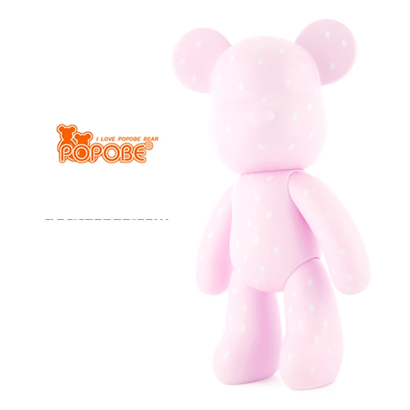 

High Quality 15 inch Cartoon Popobe Bear Gloomy Bear Pink Color With Point Vinyl Toys In Retail Box 35cm H