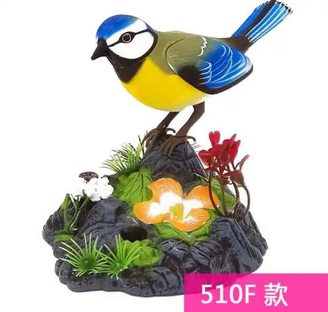 Pet Bird Toy Talking Bird Family Pet Bird Pet Bird Cage Electric Voice Control for Children's Birthday Gifts 10