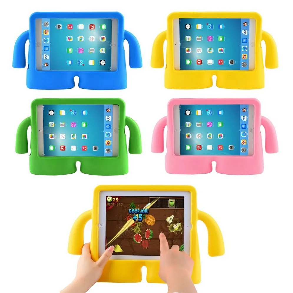 

Soft Handle Children Coque For ipad 2 3 4 Case Silicon Full Stand Funda Cover For iPad 2 iPad 3 iPad 4 Kids Cover Shockproof
