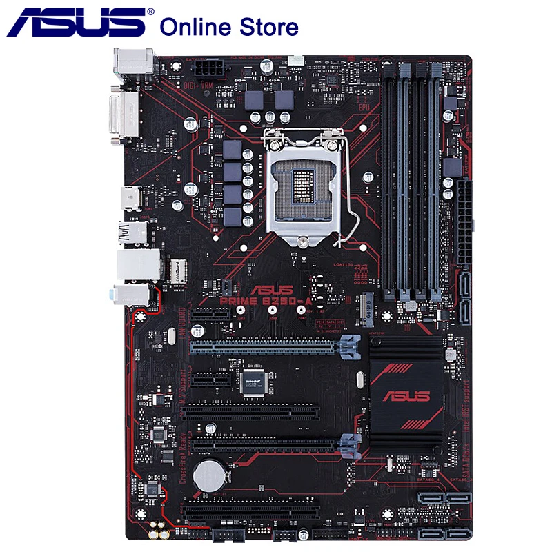 Материнская плата Asus PRIME B250-A рабочего Intel B250 LGA1151 i7 i5 i3 DDR4 флэш-память 64 МБ