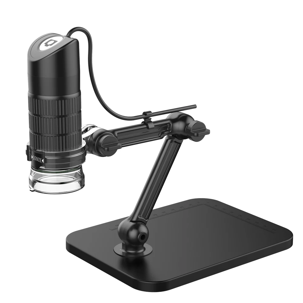  HD USB Digital Microscope LED 2MP Electronic Microscope Endoscope Zoom Camera Magnifier+ Lift Stand