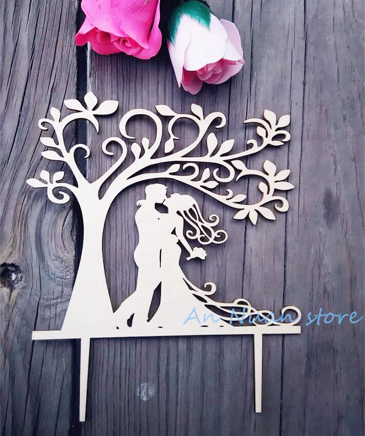 Свадебный Деревянный Торт для жениха Mrs Tree Topper свадебный торт Бесплатная