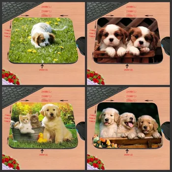 

Fashionable 2017 New Arrival Customzied Love Puppies olden Retriever Dogs Pets Funny Mouse Mat Durable Computer Mousepad